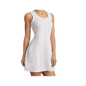 NWT ATHLETA Levitate Women's Size XXS White Pullover Racerback Tank Dress